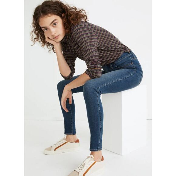 Madewell Tall 10" High Rise Roadtripper Supersoft Jeans Playford Wash 25 Tall - Picture 2 of 11